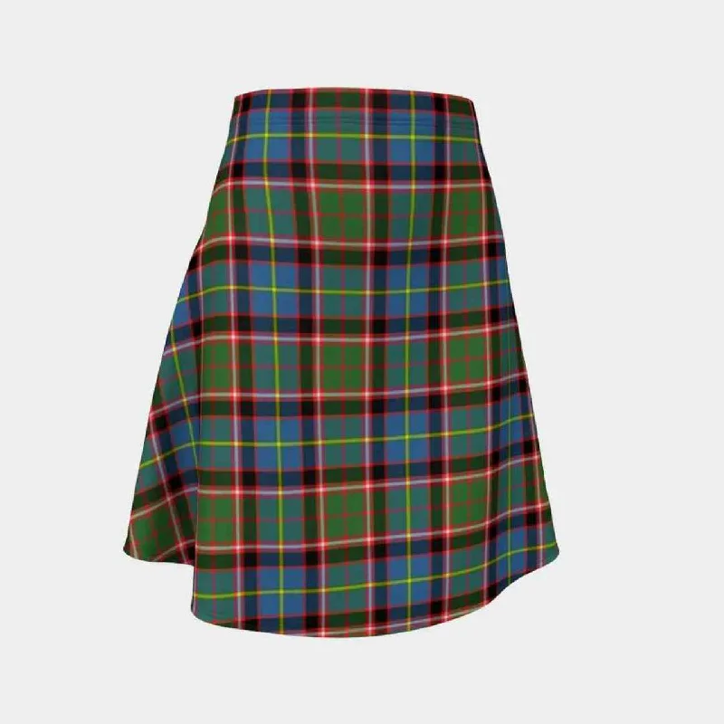 Aikenhead Tartan Flared Skirt spandex blend skirt