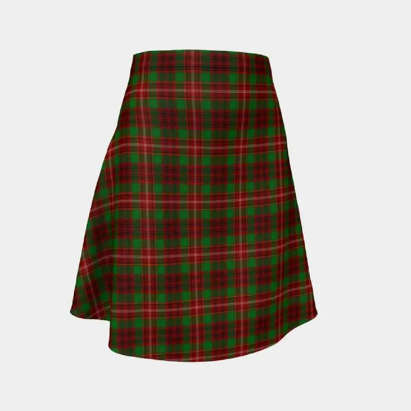 Ainslie Tartan Flared Skirt patchwork skirt art