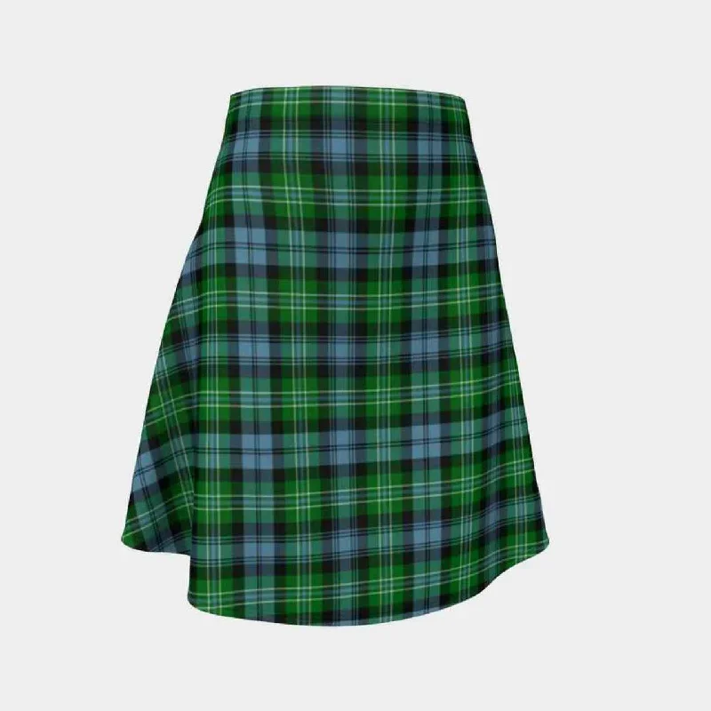 Arbuthnot Ancient Tartan Flared Skirt cashmere skirt soft