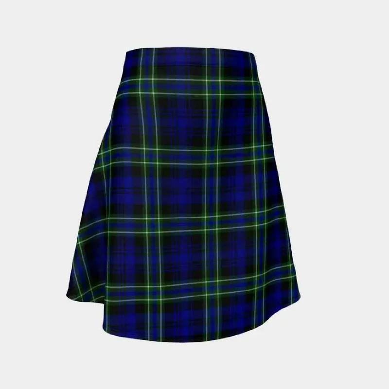 Arbuthnot Modern Tartan Flared Skirt spandex blend skirt