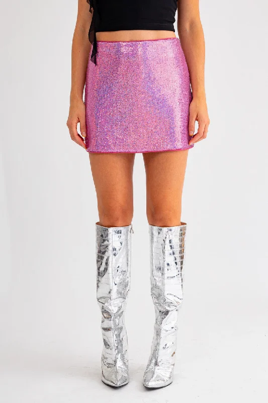 Want Her Sequin Mini Skirt wool skirt sturdy